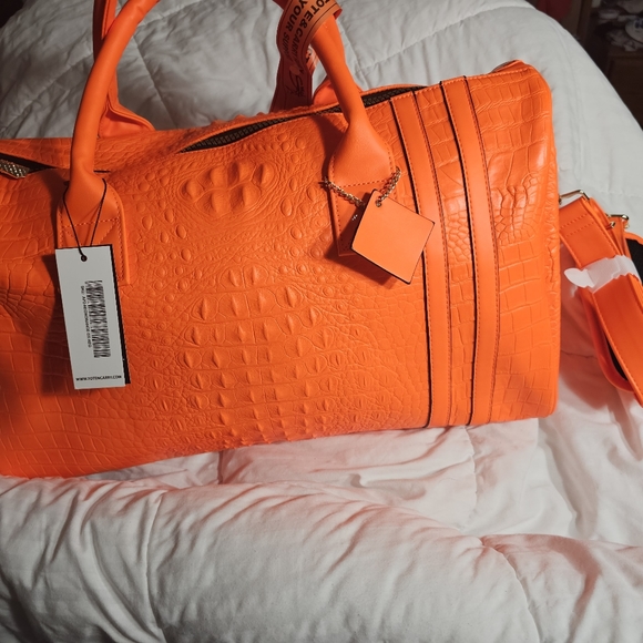 TOTE&CARRY Handbags - Tote&Carry Neon Orange Duffle